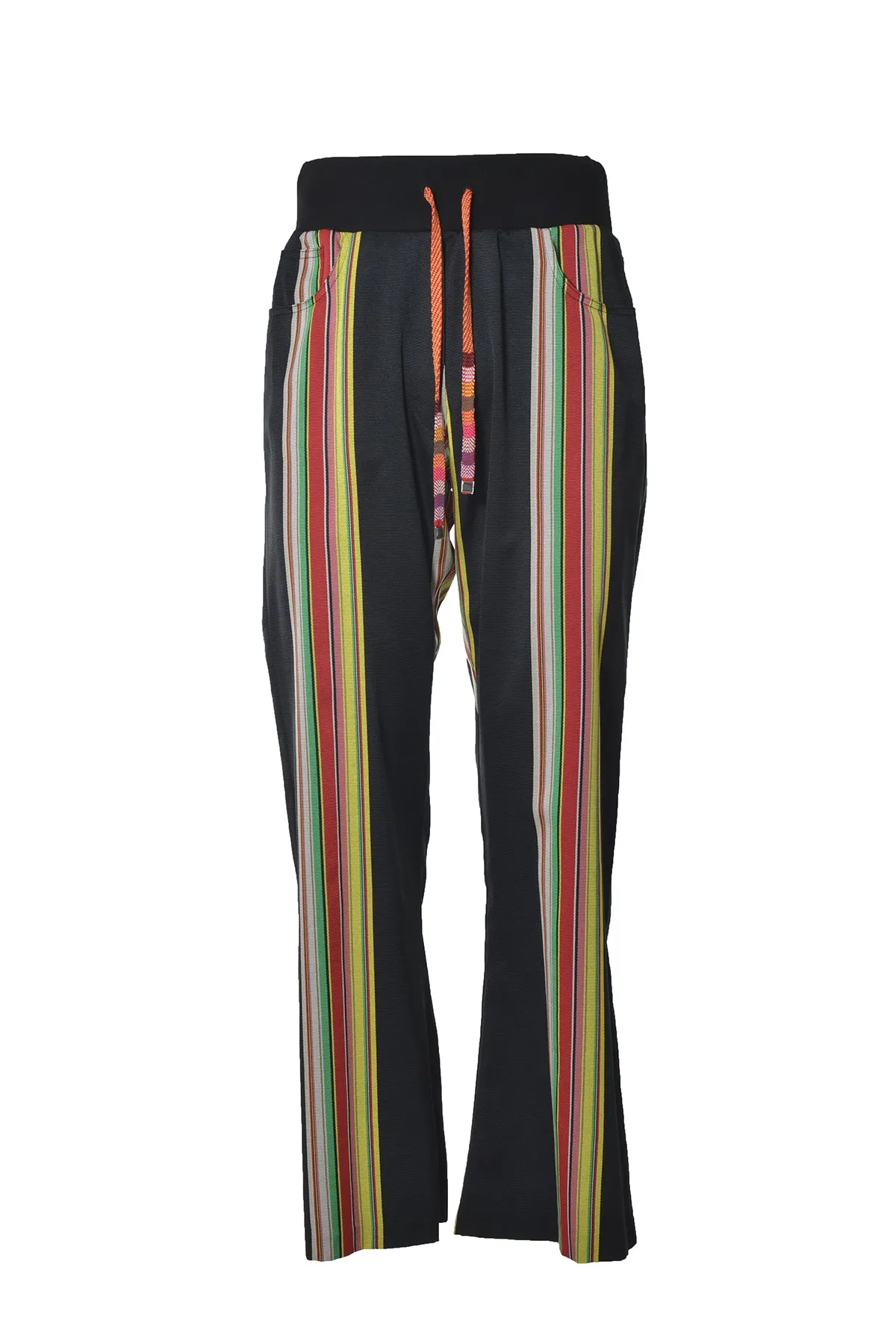 Etro Striped Drawstring Flare Pants
