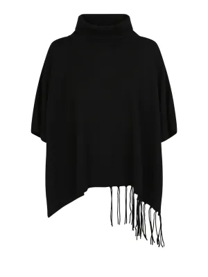 Fabiana Filippi Fringed Knit Poncho