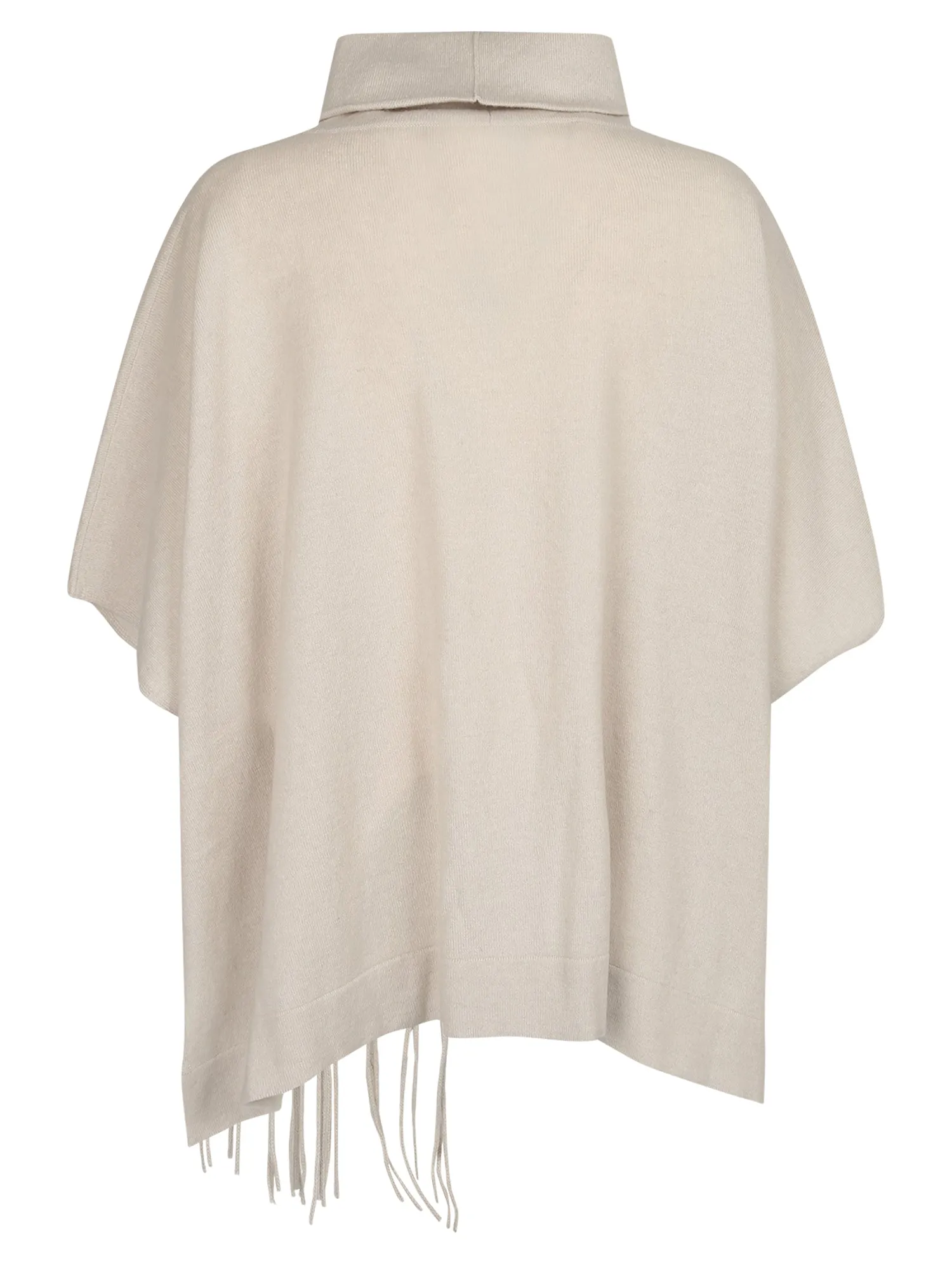 Fabiana Filippi Fringed Knit Poncho