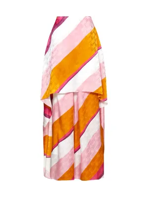 Fendi FF Color-Block Draped Trousers