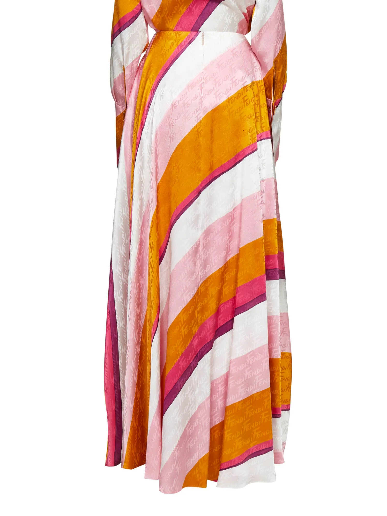 Fendi FF Color-Block Draped Trousers