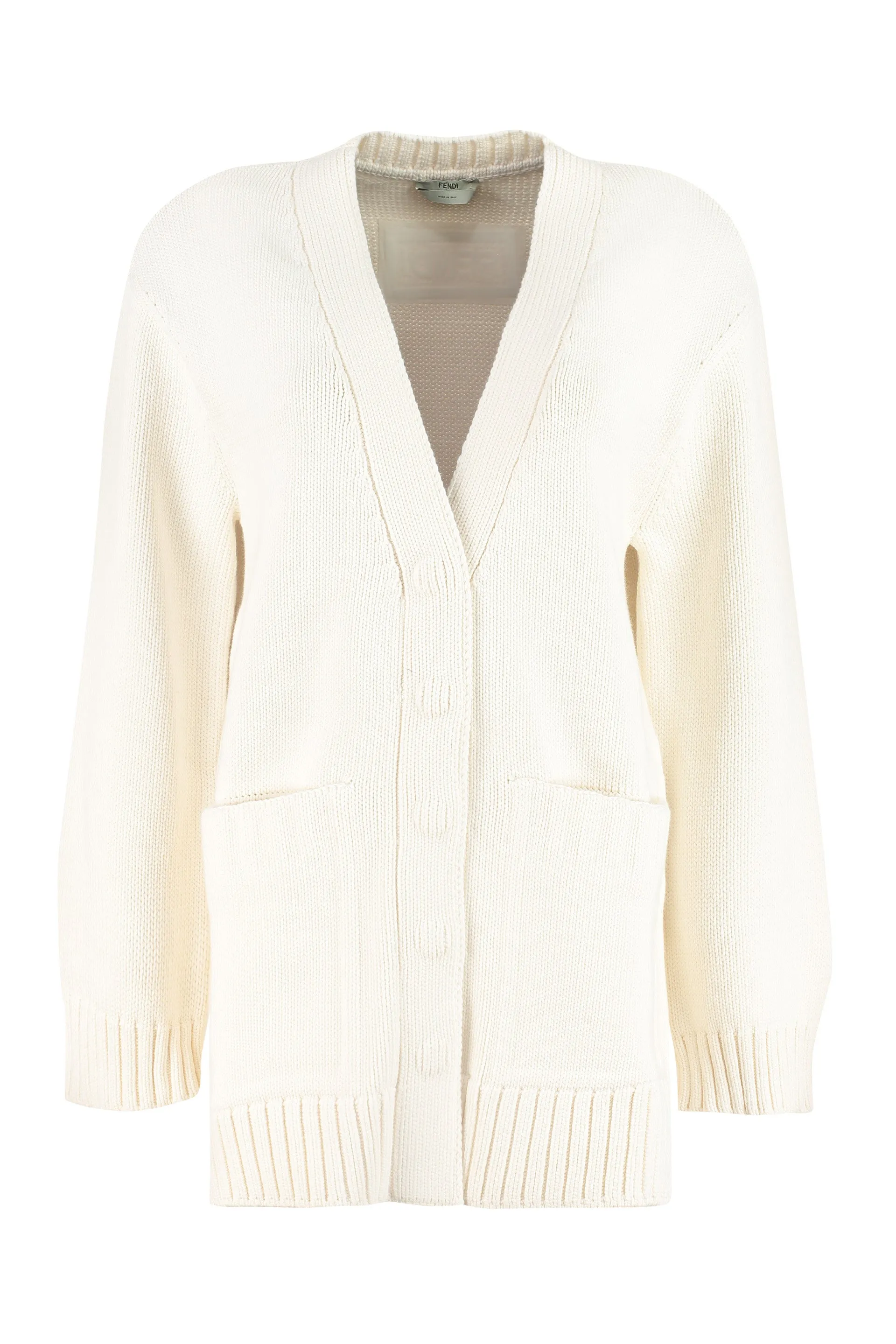 Fendi V-Neck Knit Cardigan