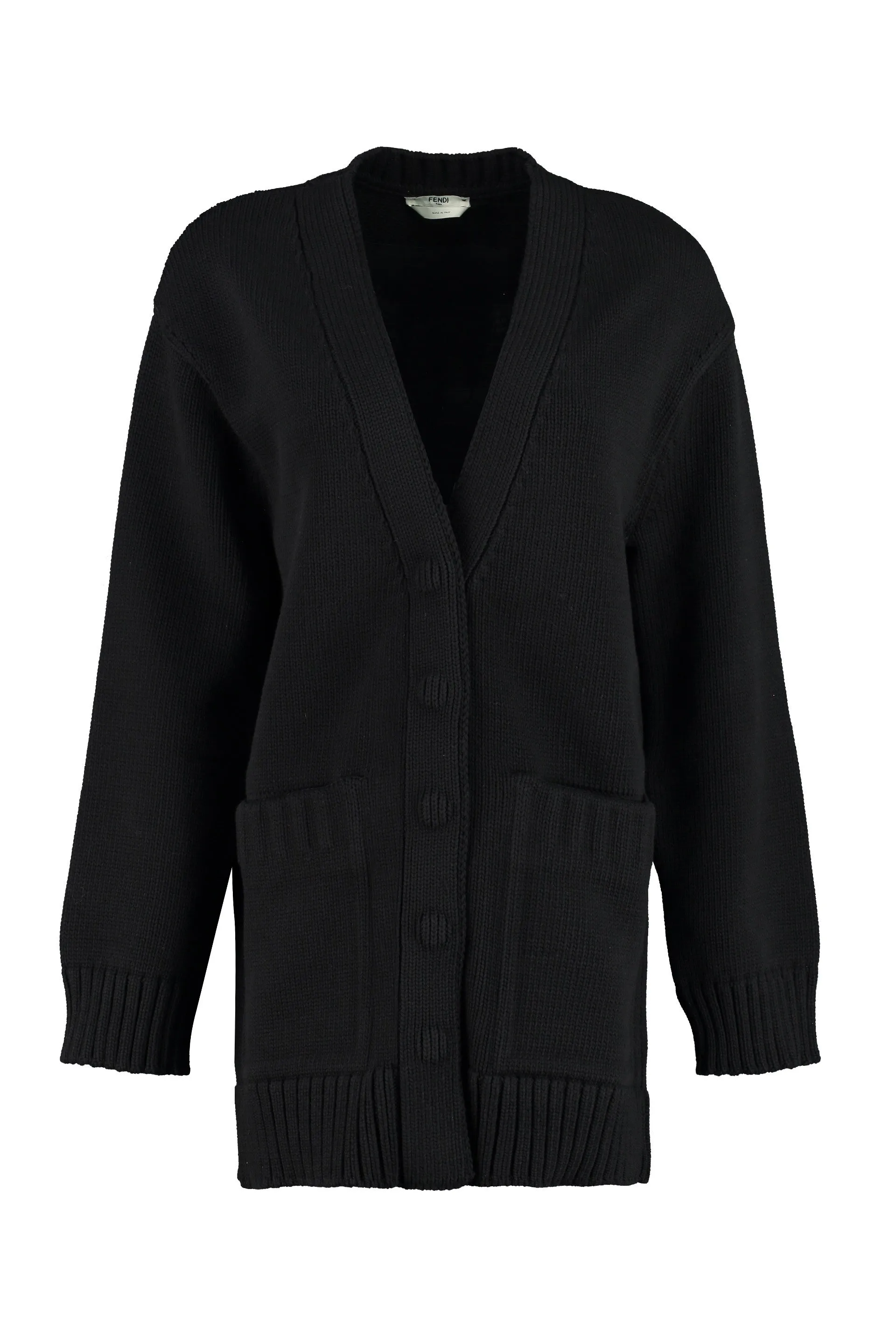 Fendi V-Neck Knit Cardigan