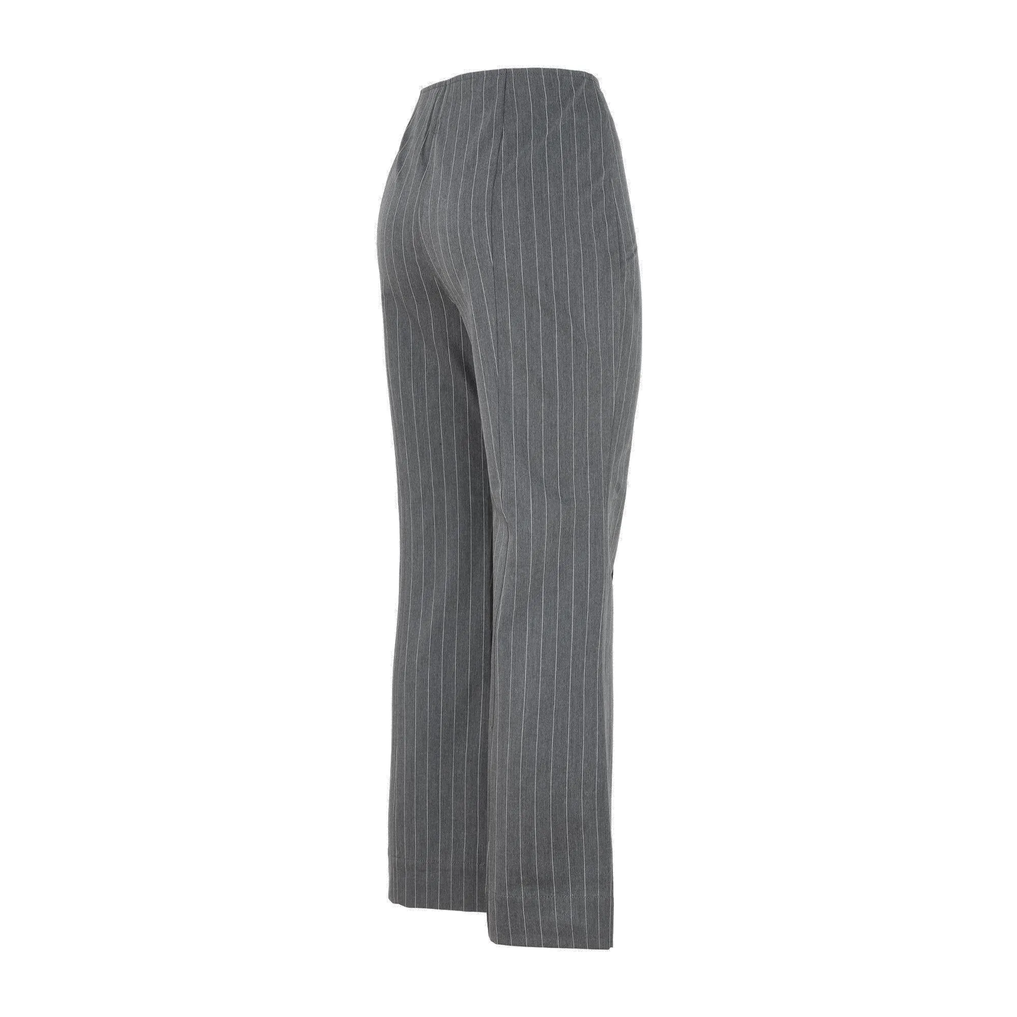 Ganni Pinstriped Kick-Flared Pants