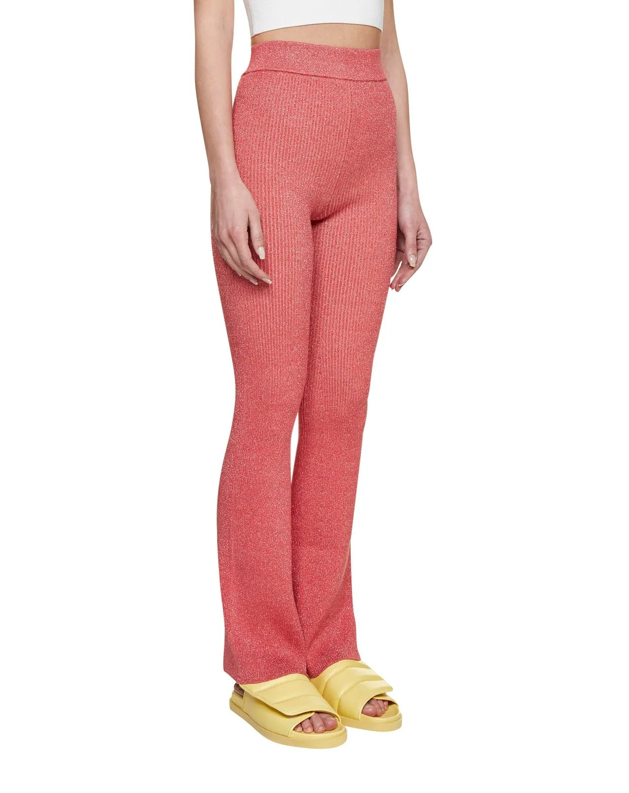 GCDS Elastic Waist Ribbed Pants