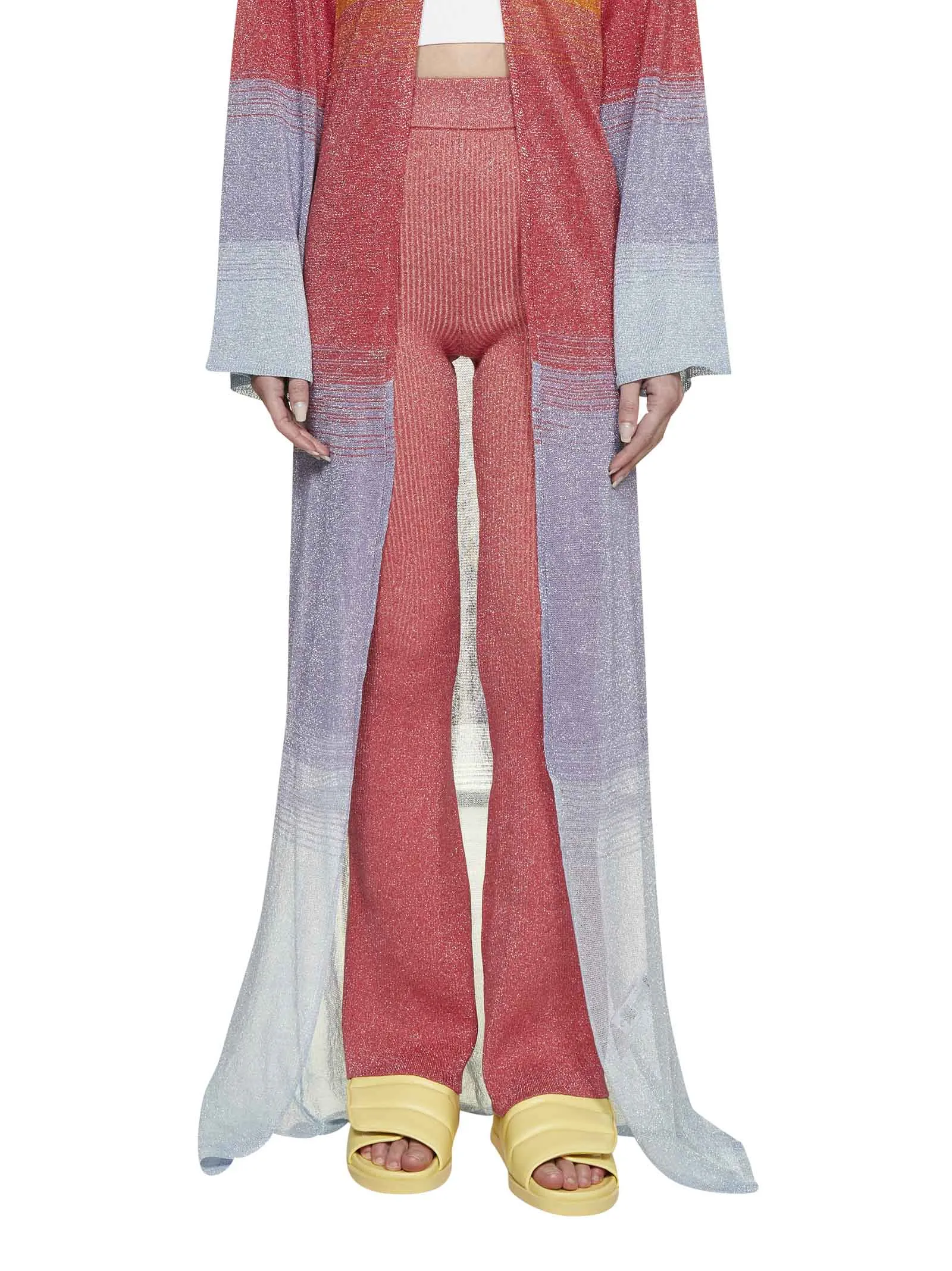 GCDS Elastic Waist Ribbed Pants