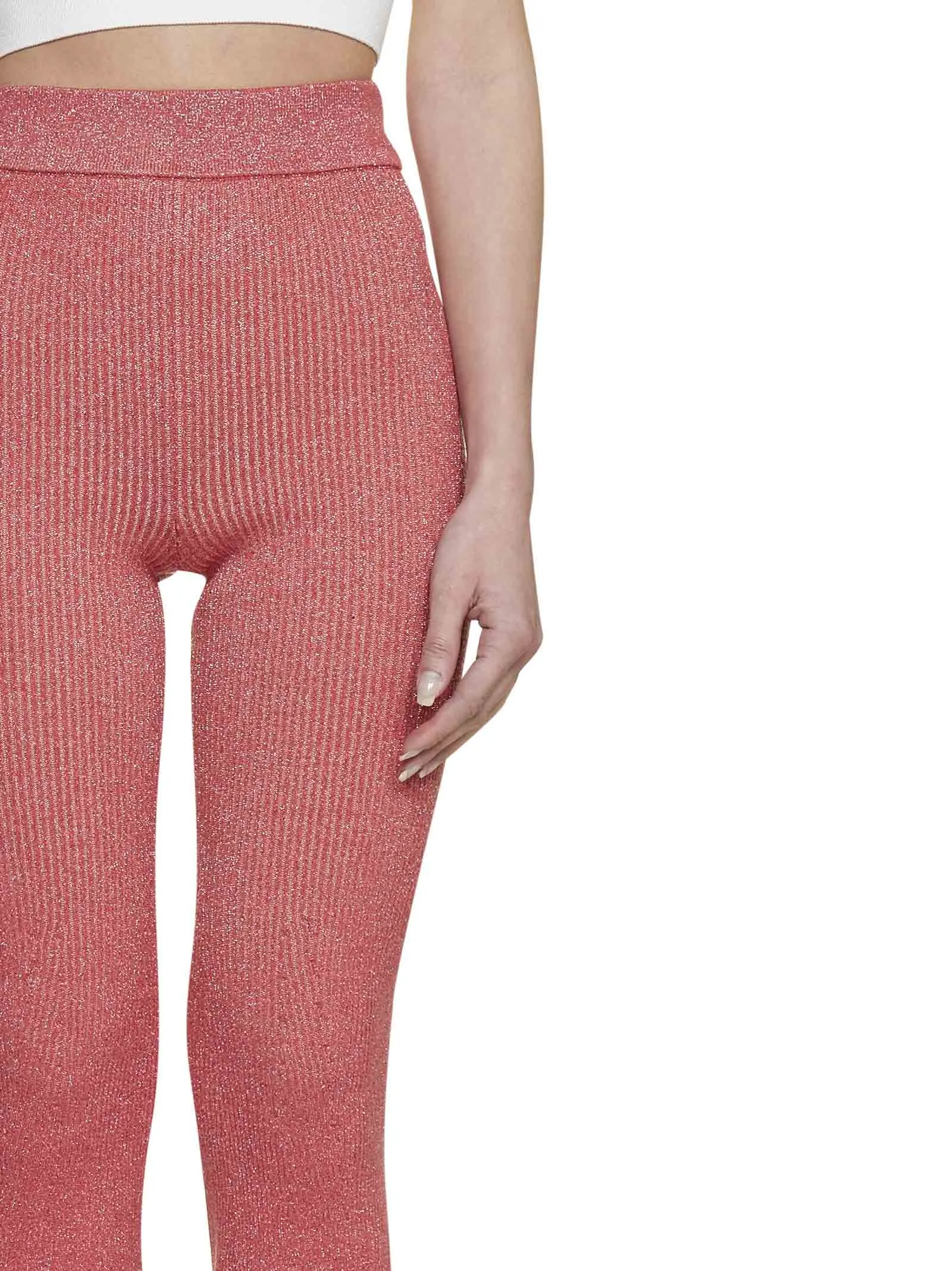 GCDS Elastic Waist Ribbed Pants