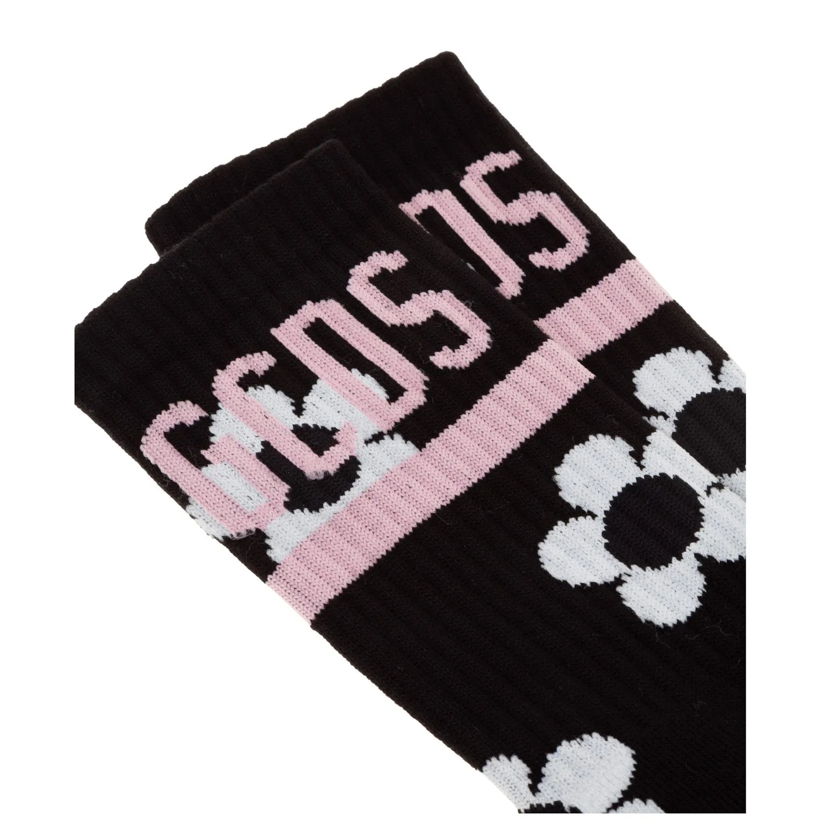 GCDS Logo Intarsia Floral Detailed Socks