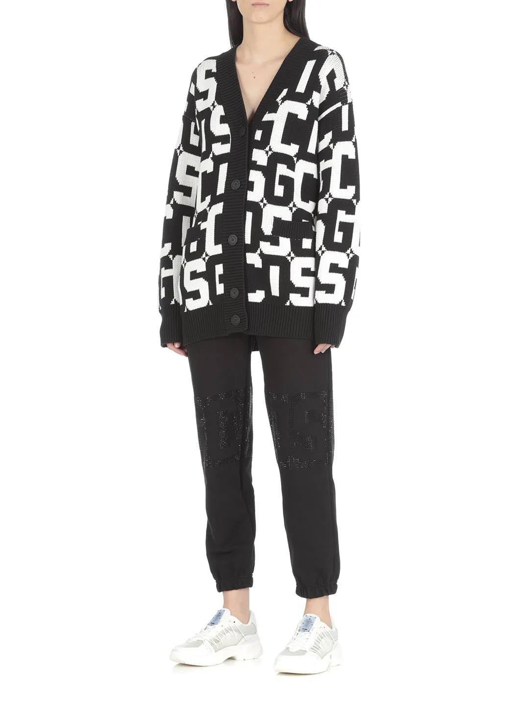 GCDS Monogram Knit Cardigan