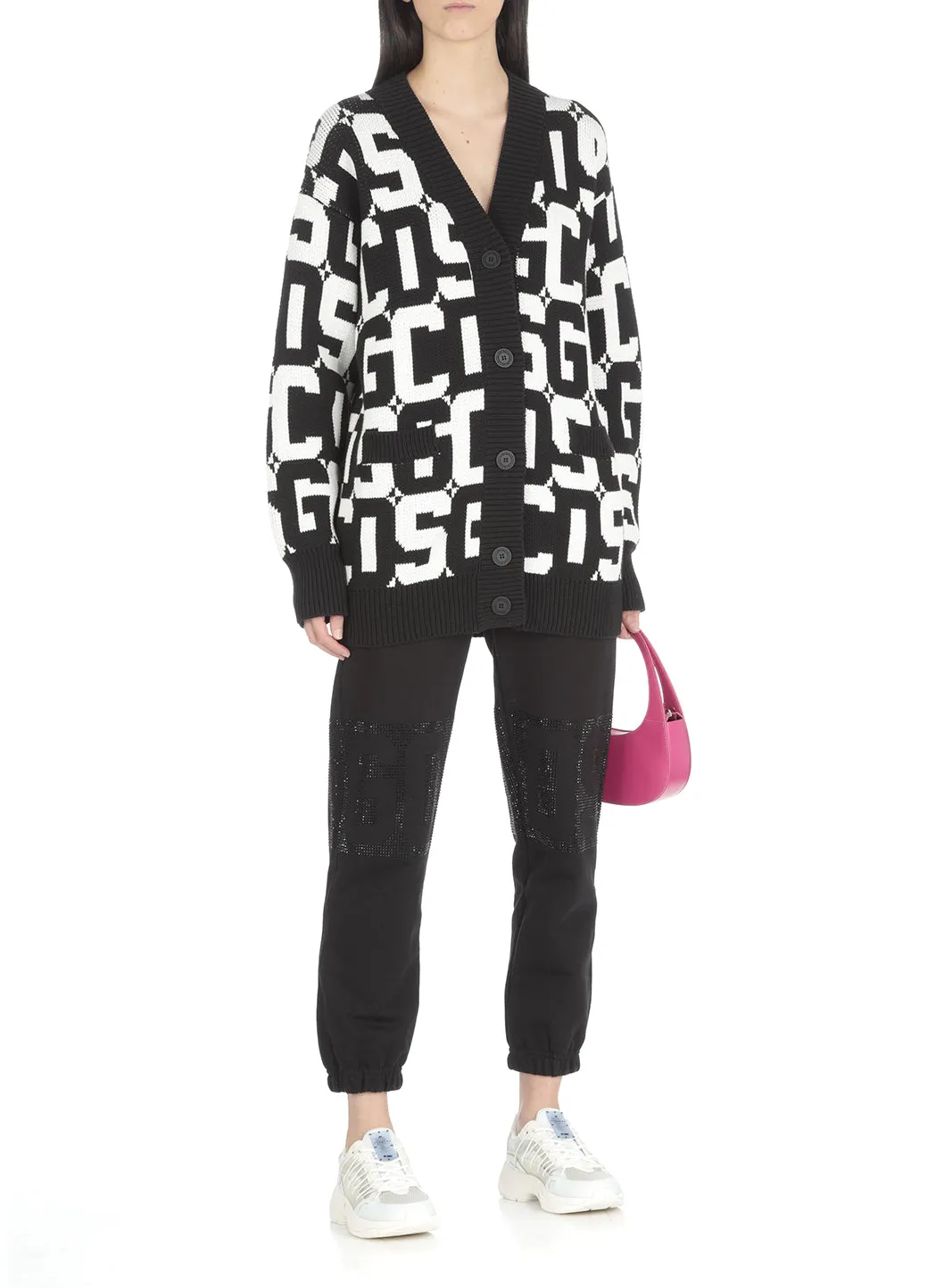 GCDS Monogram Knit Cardigan