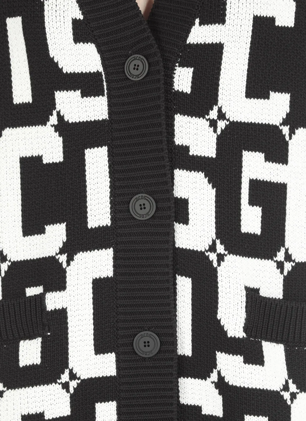 GCDS Monogram Knit Cardigan