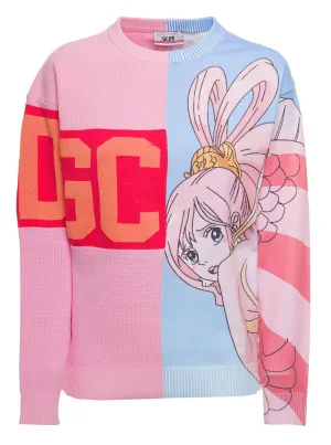 GCDS One Piece Shirahoshi Hybrid Sweater