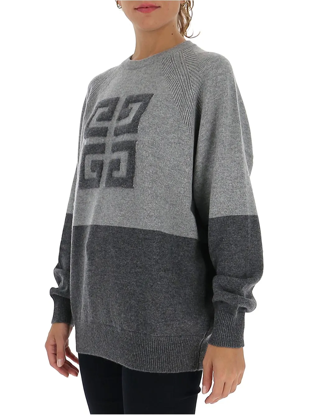 Givenchy 4G Emblem Two-Tone Sweater
