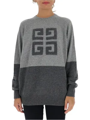 Givenchy 4G Emblem Two-Tone Sweater