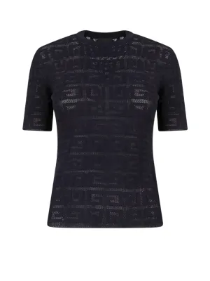 Givenchy 4G Jacquard Short-Sleeved Sweater