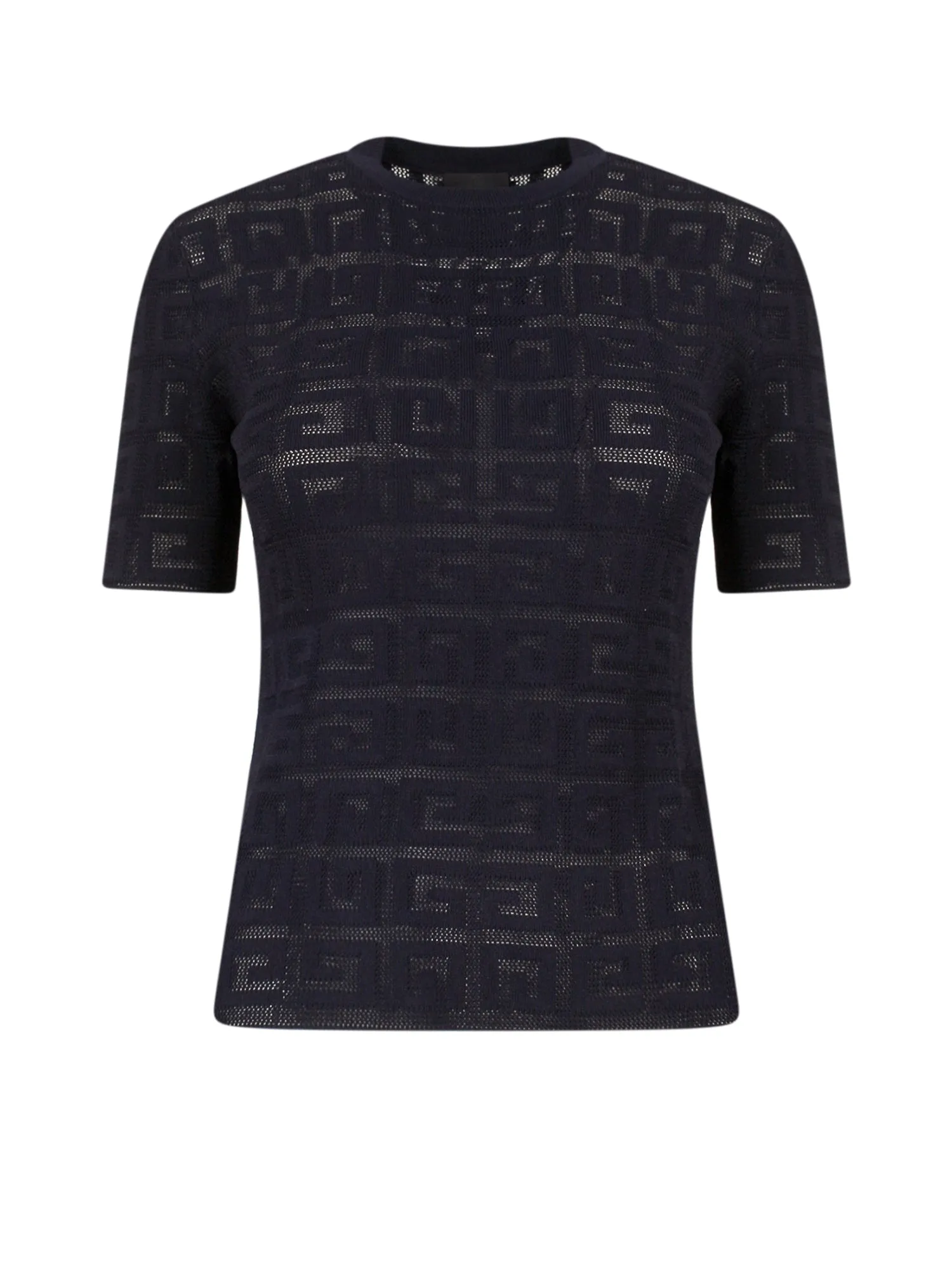 Givenchy 4G Jacquard Short-Sleeved Sweater