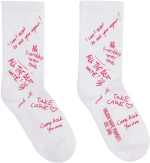 Golden Goose Deluxe Brand Graffiti Print Socks