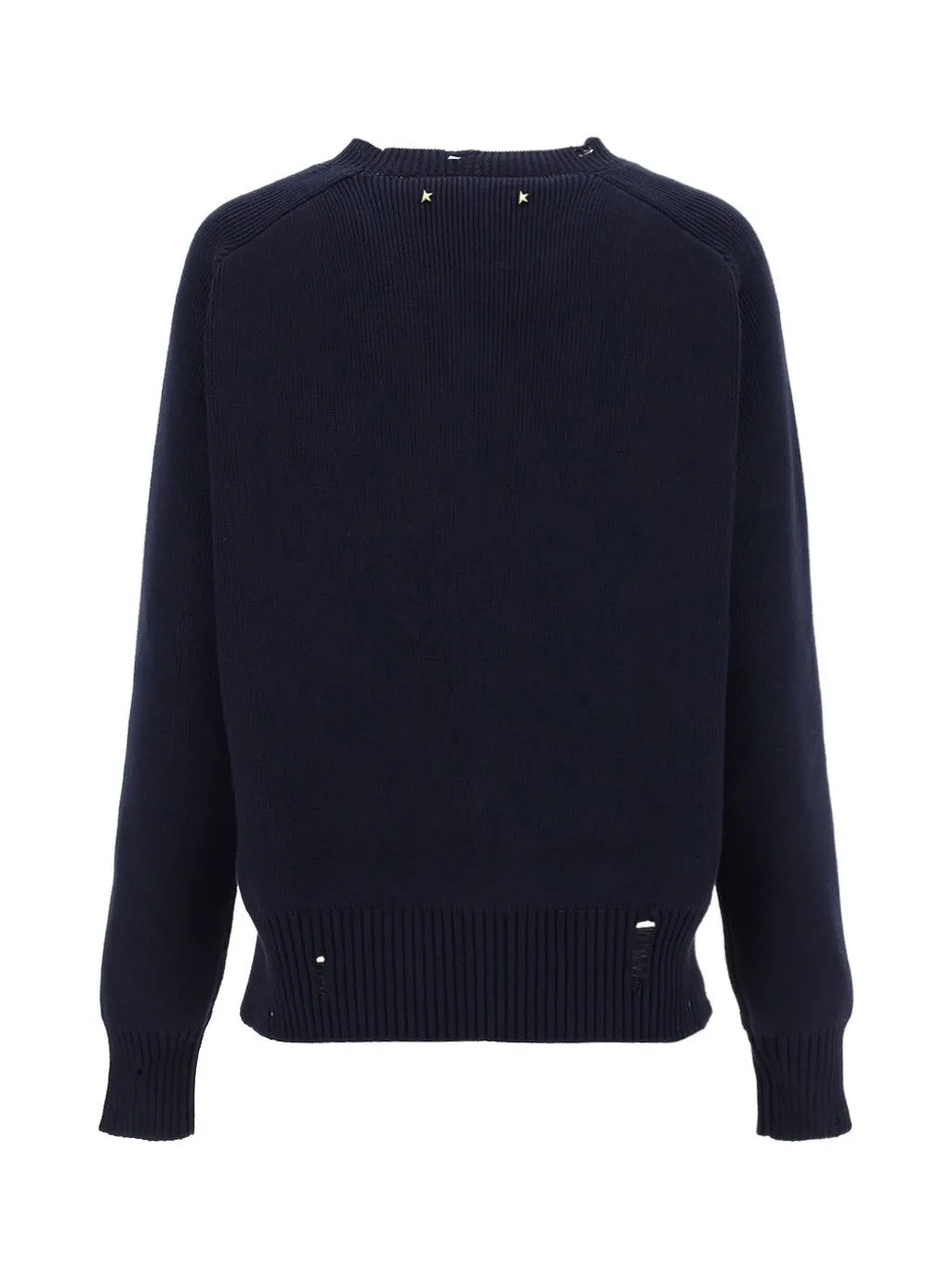Golden Goose Deluxe Brand Slogan Ripped Sweater