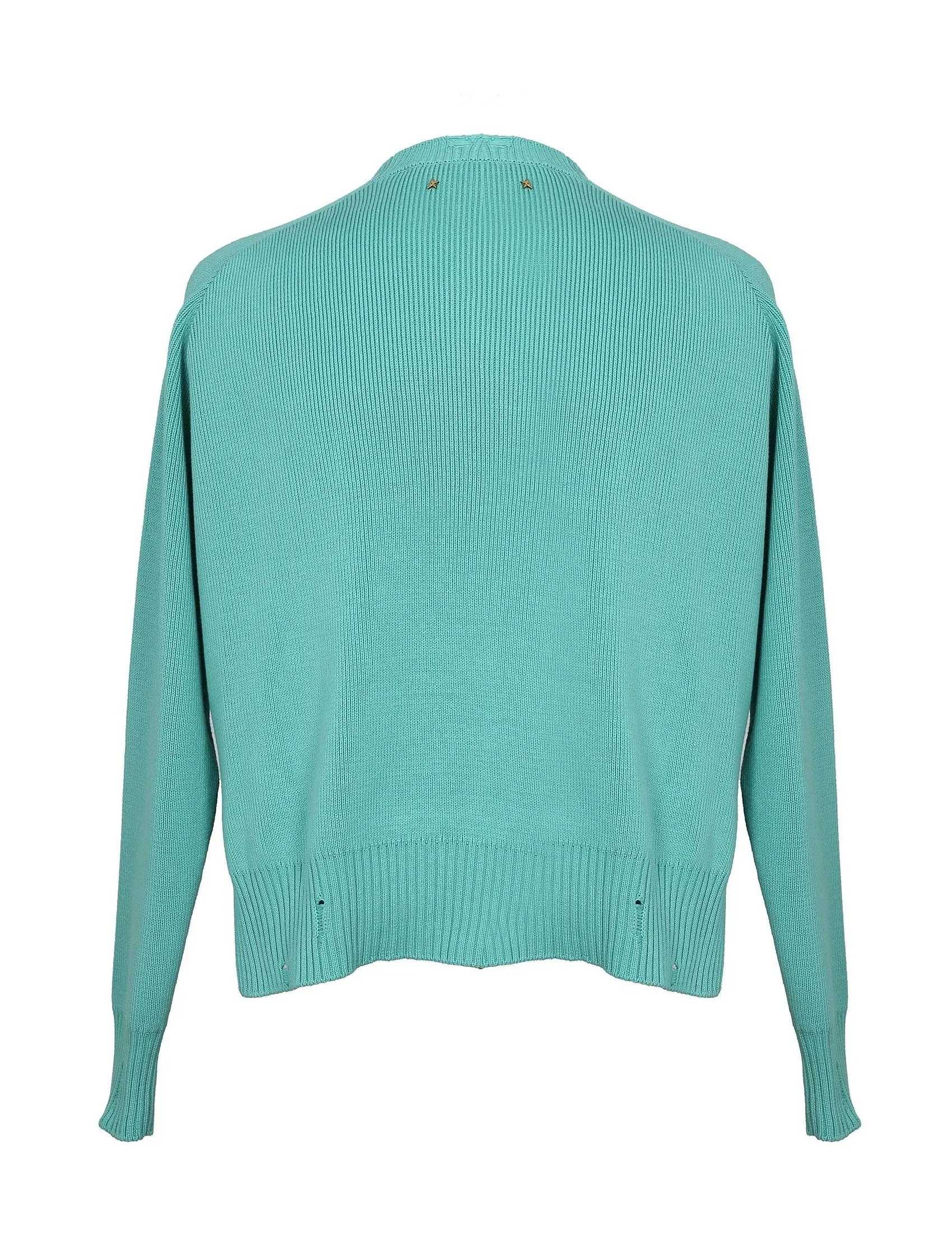 Golden Goose Deluxe Brand Slogan Ripped Sweater