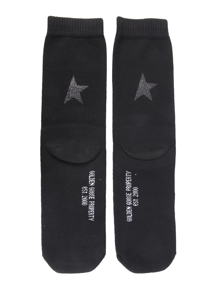 Golden Goose Deluxe Brand Star Intarsia Socks