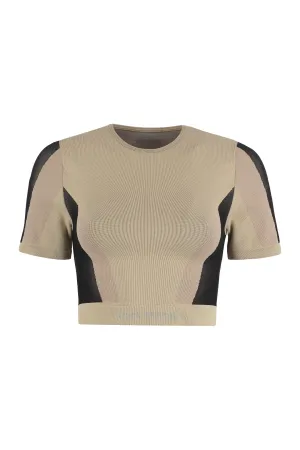 Heron Preston Ribbed Knit Cropped Top