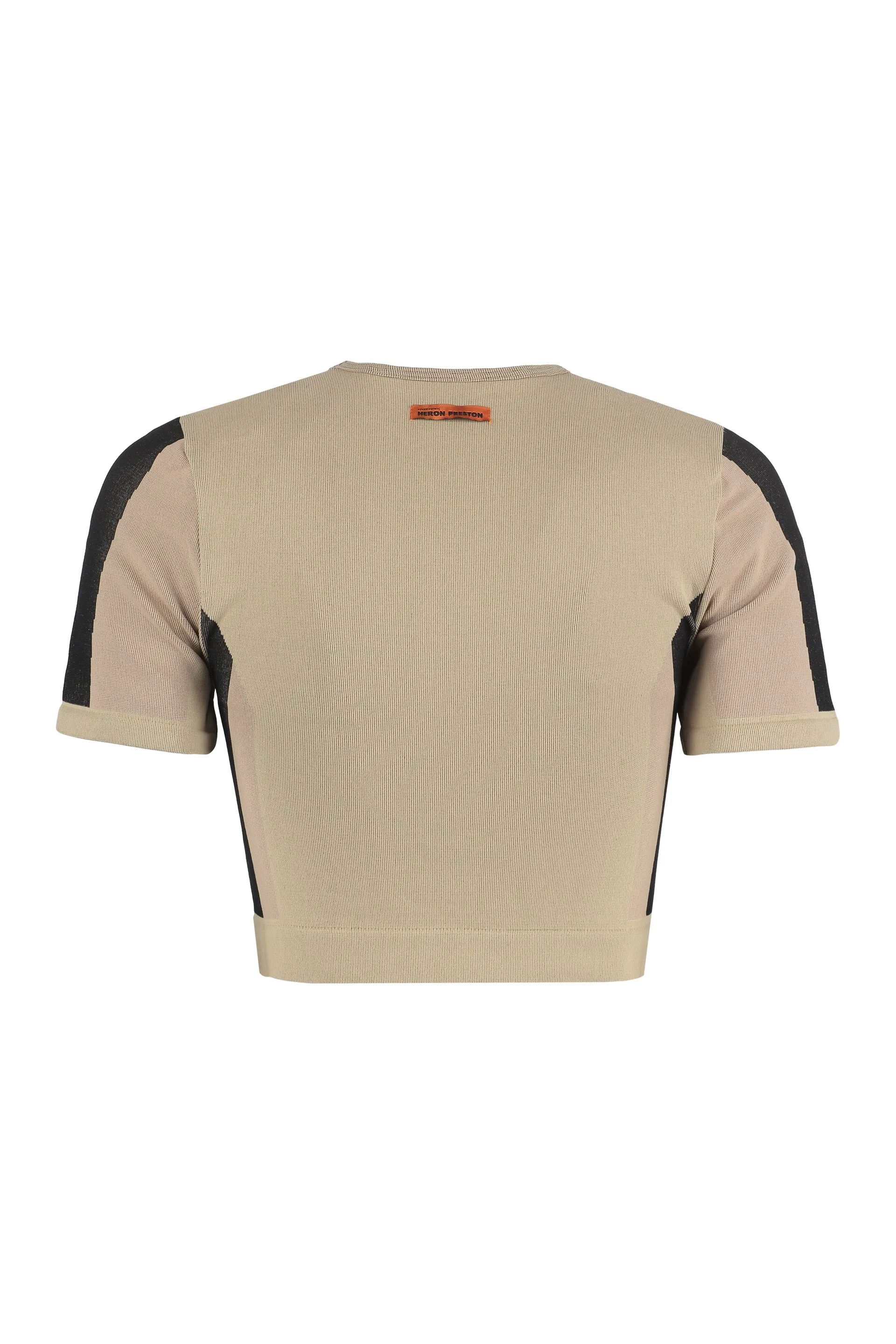 Heron Preston Ribbed Knit Cropped Top
