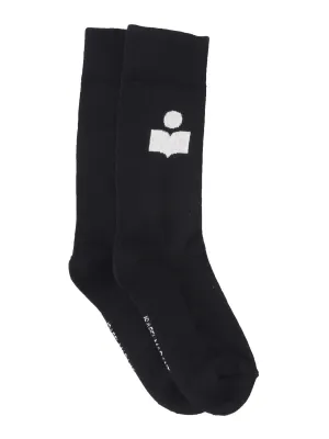 Isabel Marant Logo Intarsia Ribbed Socks