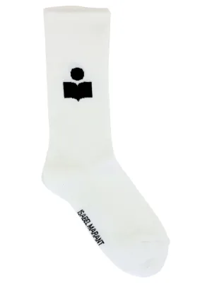 Isabel Marant Logo Intarsia Ribbed Socks