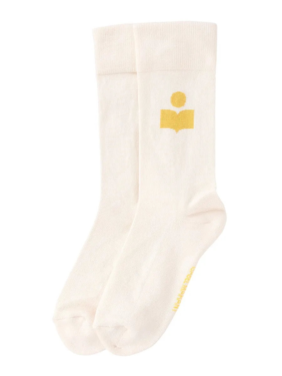 Isabel Marant Logo Intarsia Socks