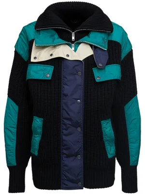 Isabel Marant Ribbed-Knit Buttoned Jacket