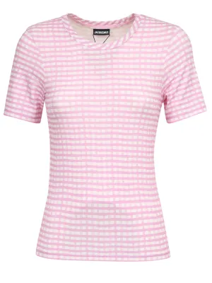 Jacquemus Checked Jersey Knit T-Shirt