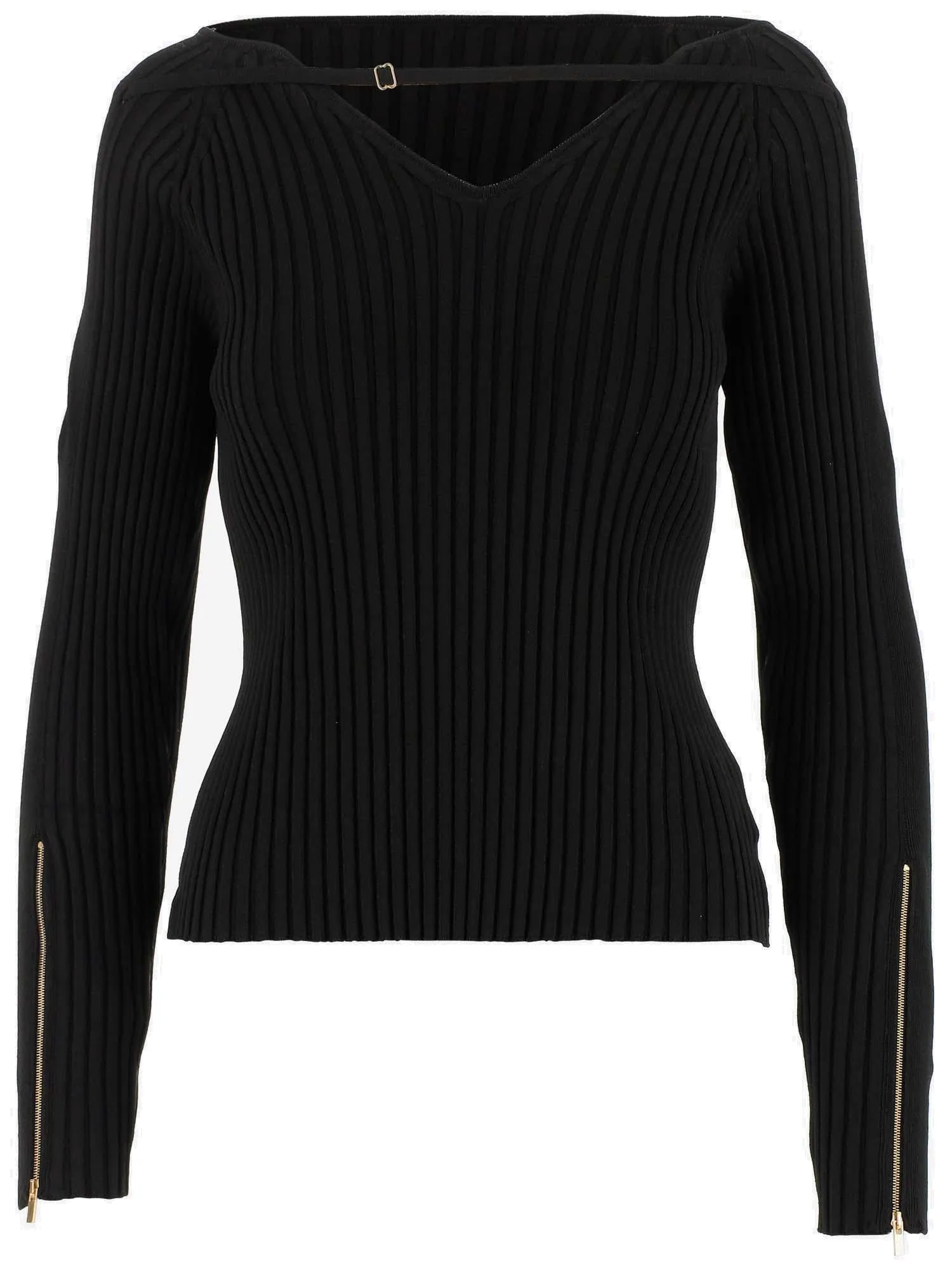 Jacquemus La Maille Oro Rib Knit Sweater