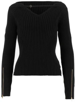 Jacquemus La Maille Oro Rib Knit Sweater
