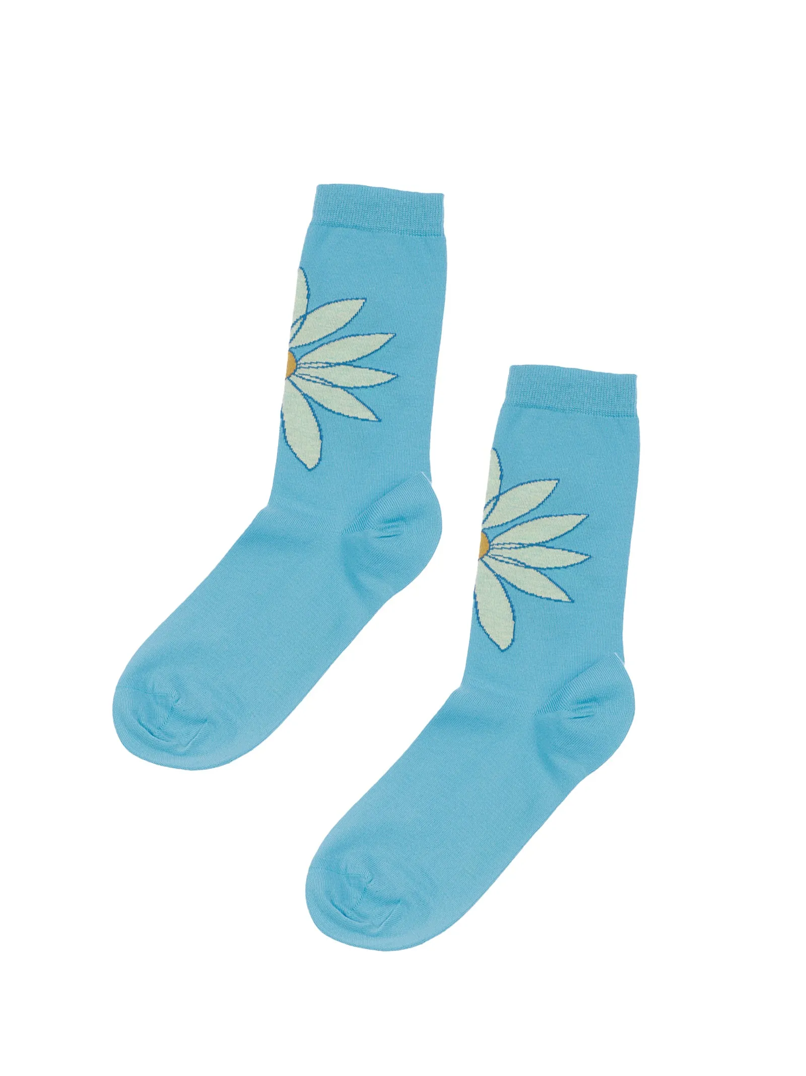 Jacquemus Les Chaussettes Aqua Floral Intarsia Socks