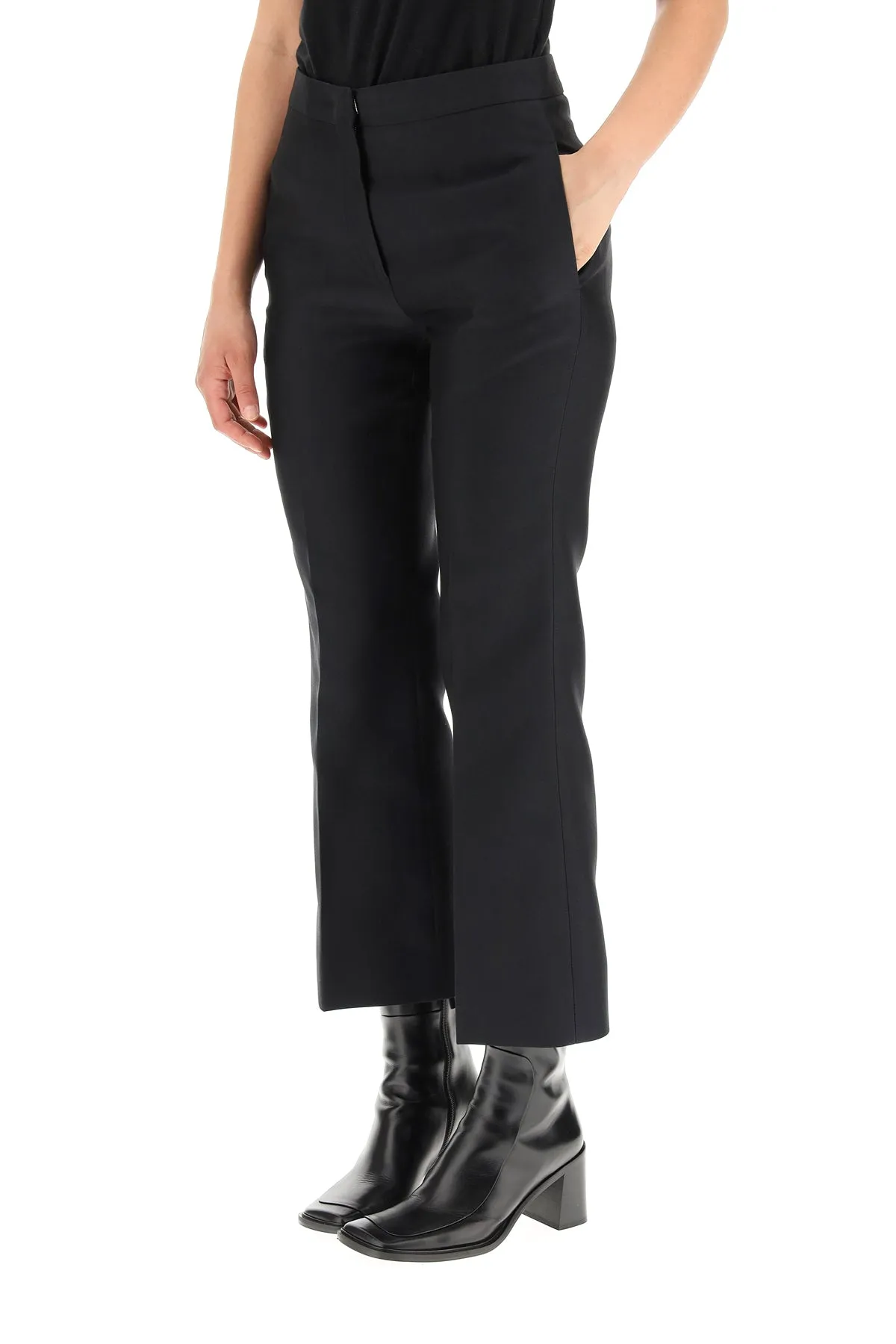 Jil Sander Cropped Flared Trousers