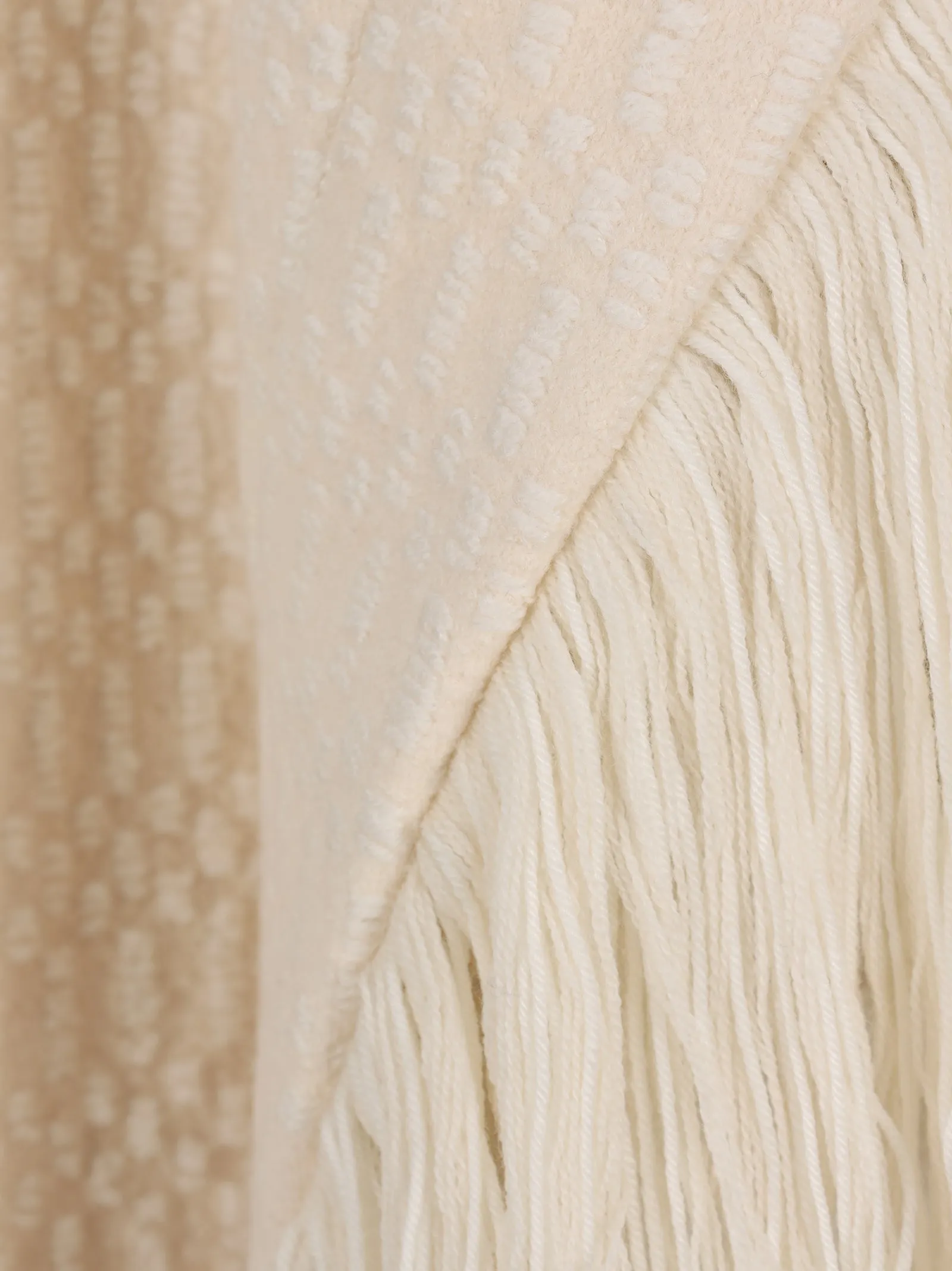 Jil Sander Fringed Knit Cape
