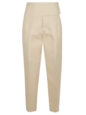 Jil Sander High Waist Cropped Trousers