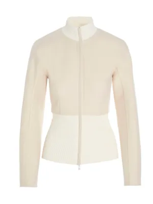 Jil Sander Ribbed Hem Knit Cardigan