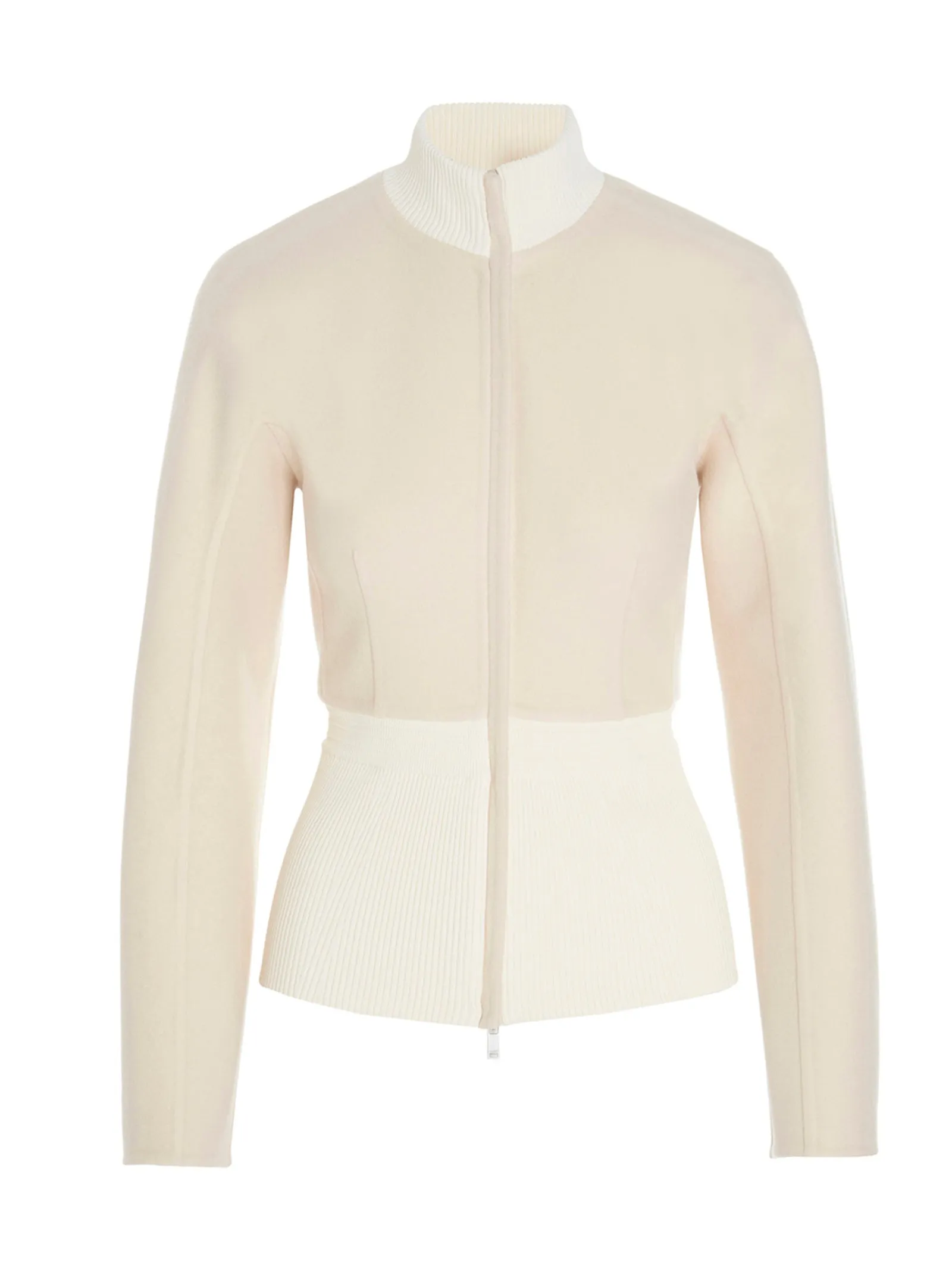 Jil Sander Ribbed Hem Knit Cardigan