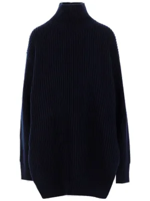Jil Sander Turtleneck Ribbed Knit Jumper