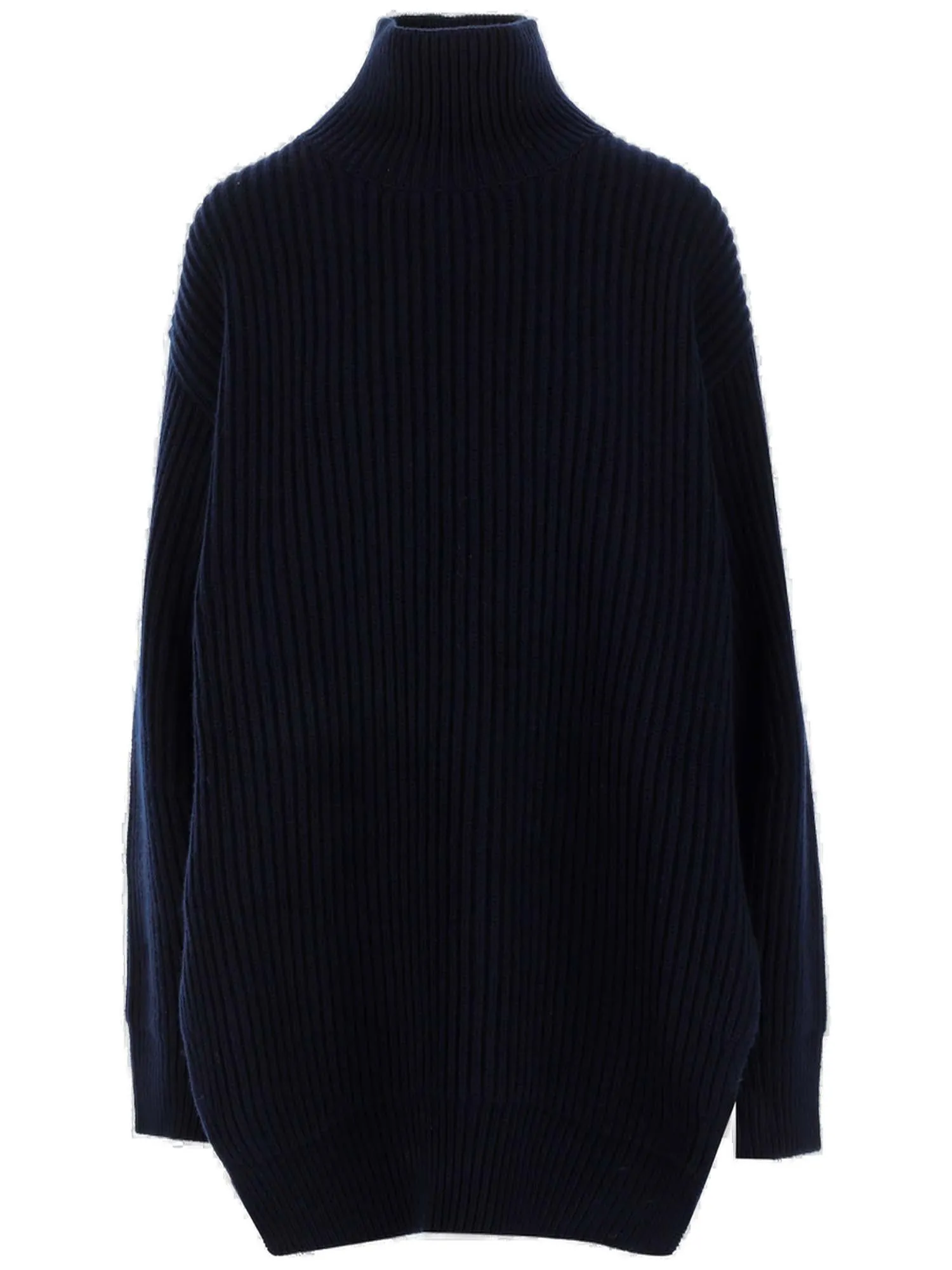 Jil Sander Turtleneck Ribbed Knit Jumper