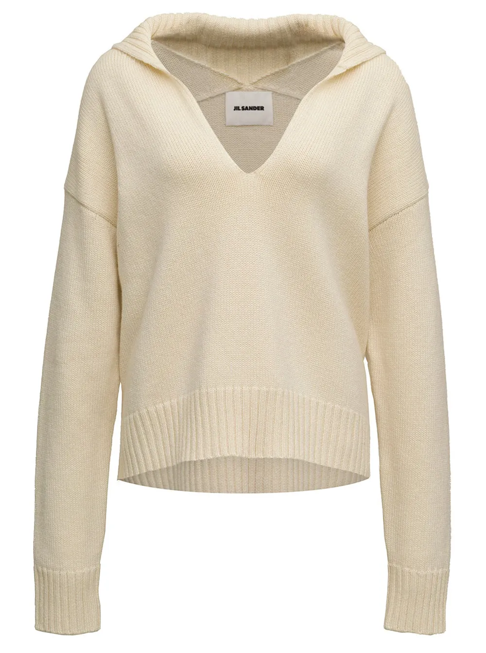 Jil Sander V-Neck Knit Sweater