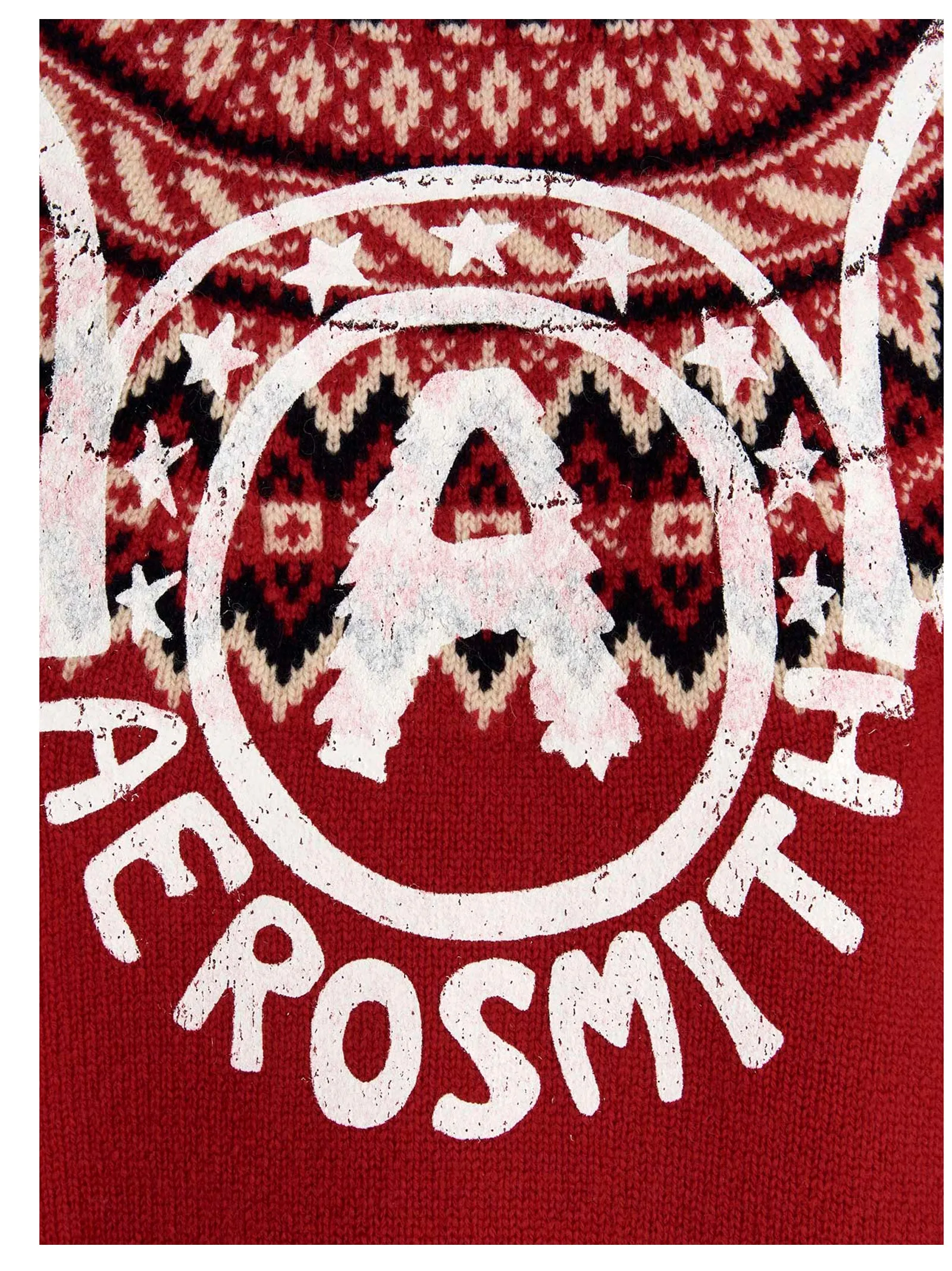 Junya Watanabe Aerosmith-Print Jacquard Sweater