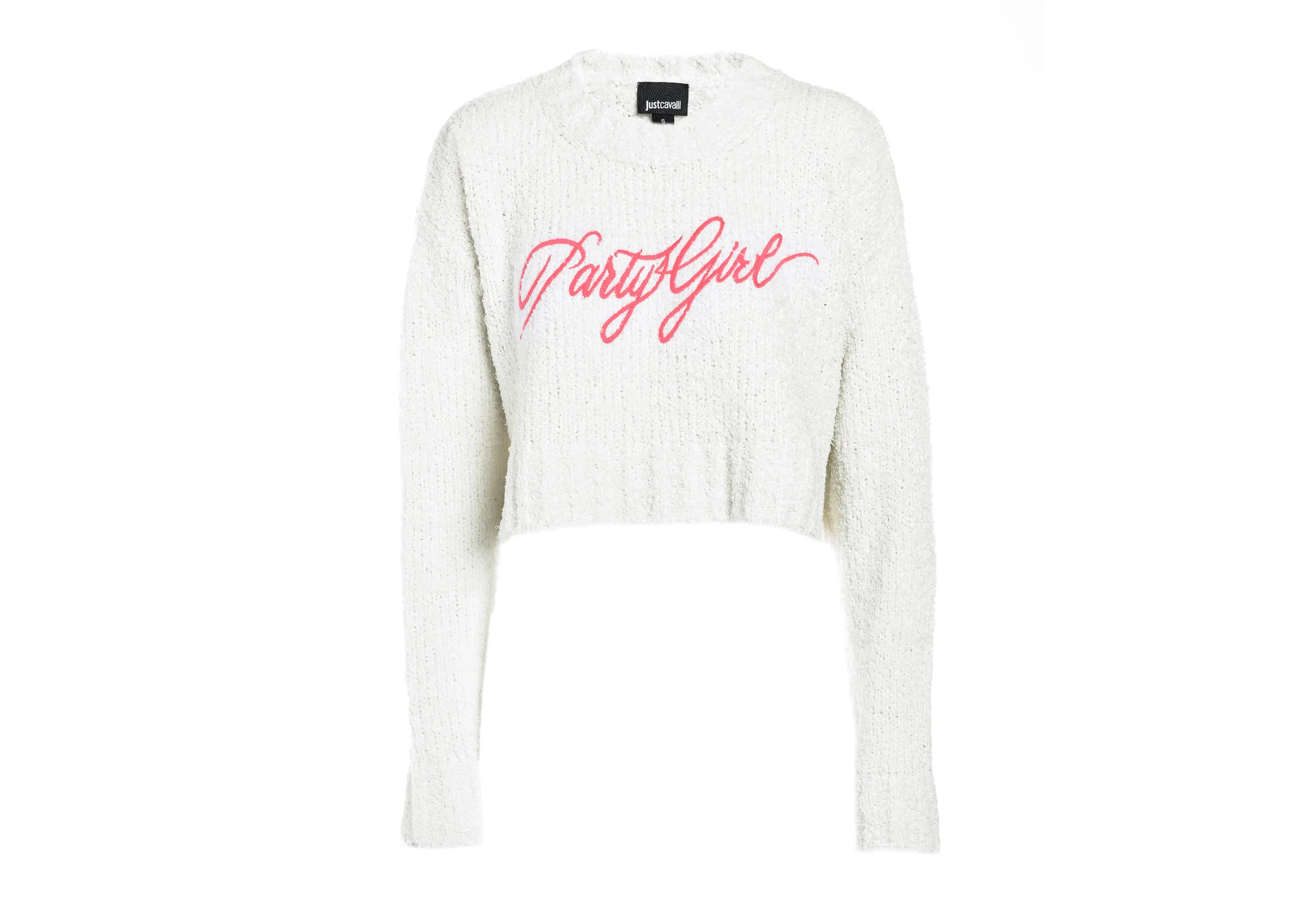 Just Cavalli Slogan Print Knitted Sweater