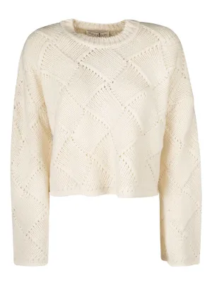 JW Anderson Weave Knit Cropped Jumper