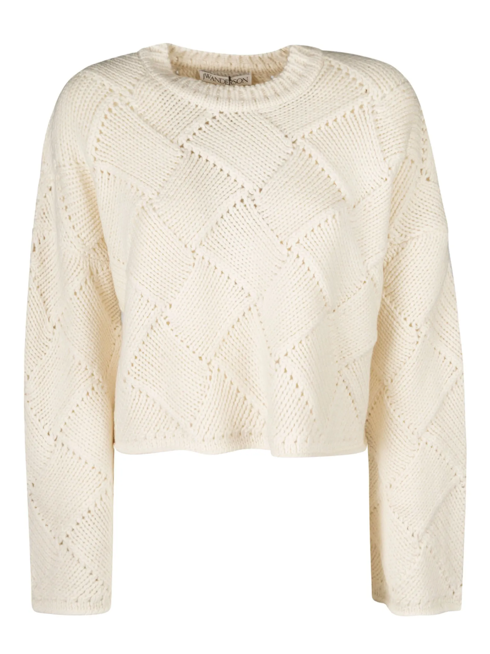 JW Anderson Weave Knit Cropped Jumper