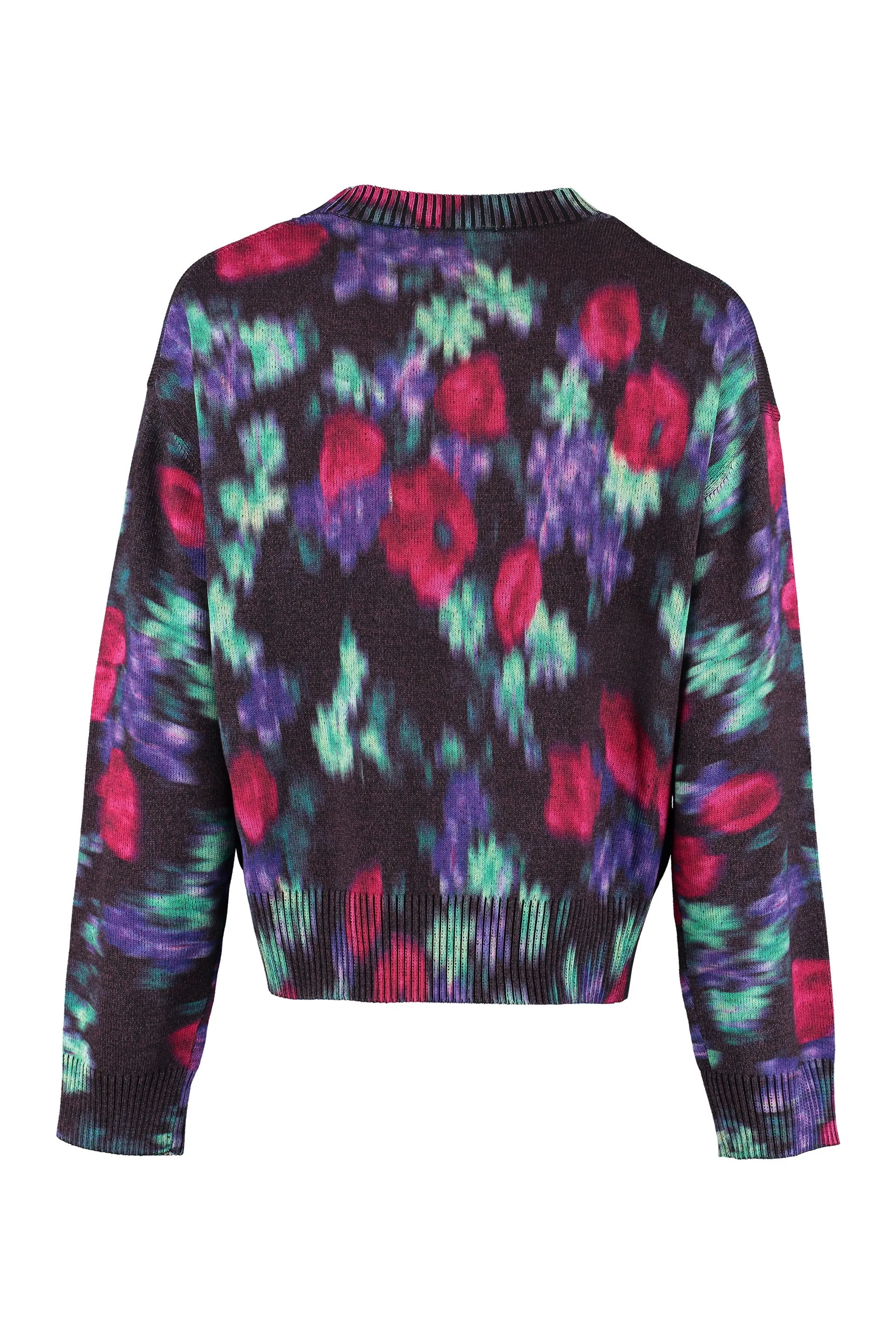 Kenzo Blurred Floral Pattern Crewneck Sweater