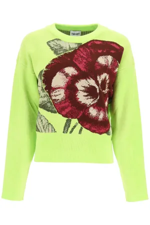 Kenzo Floral Print Knit Jumper