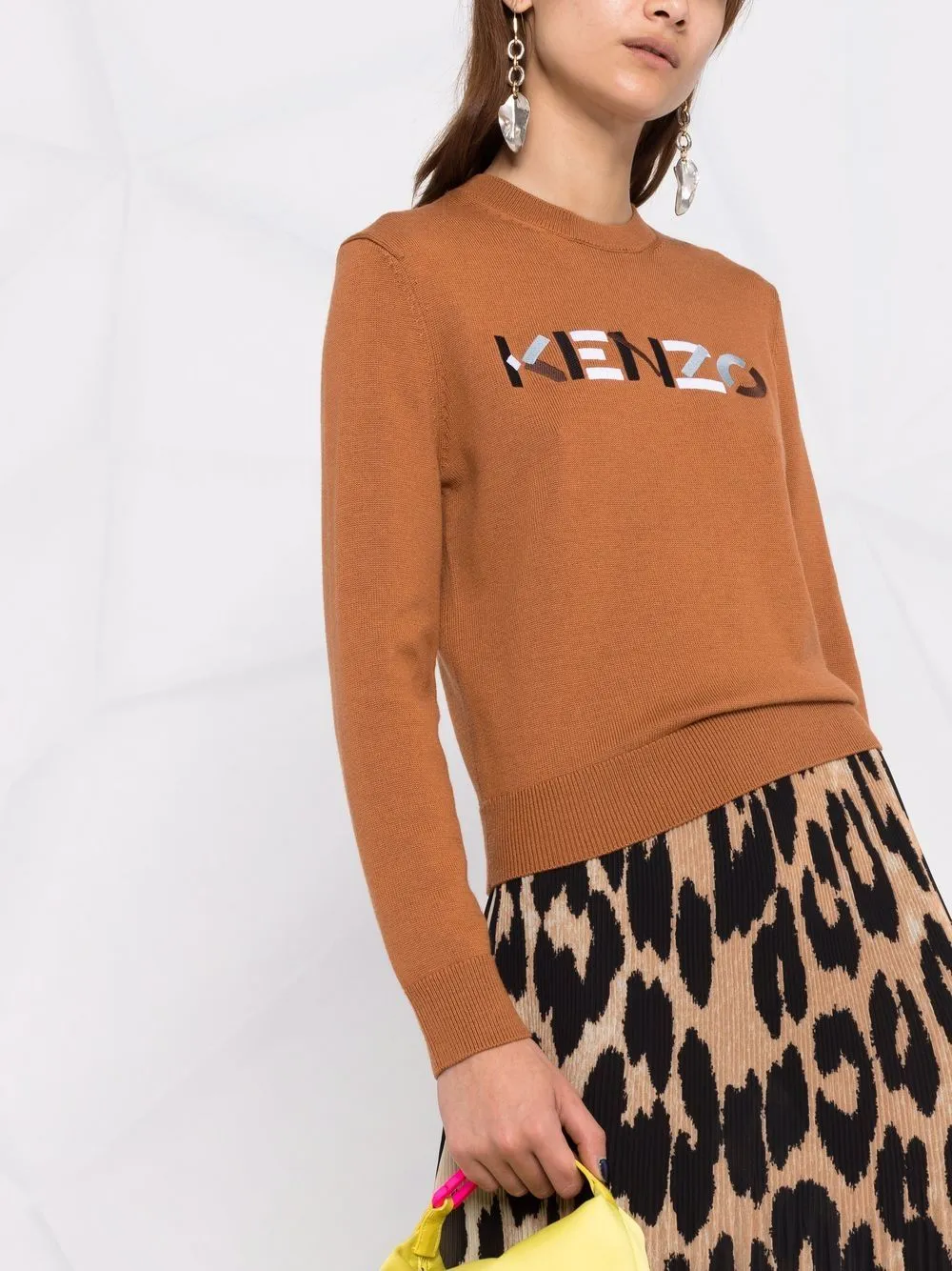 Kenzo Logo Embroidered Knit Jumper