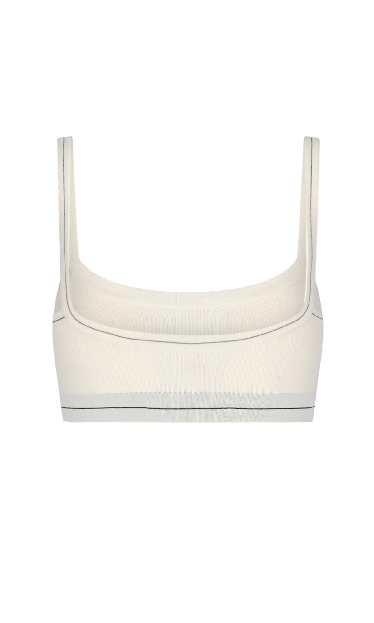 Khaite Logo Intarsia-Knit Bra